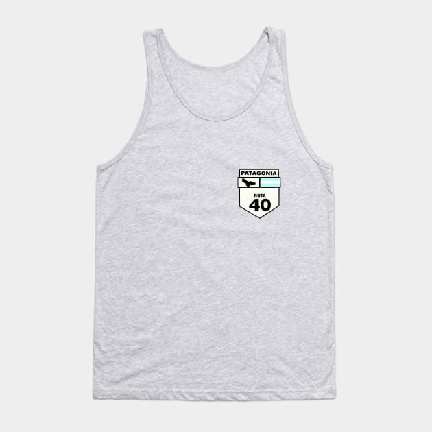 Ruta 40 road sign Tank Top by stevepaint